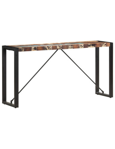 Tavolo Consolle 150x35x76 cm in Legno Massello di Recupero