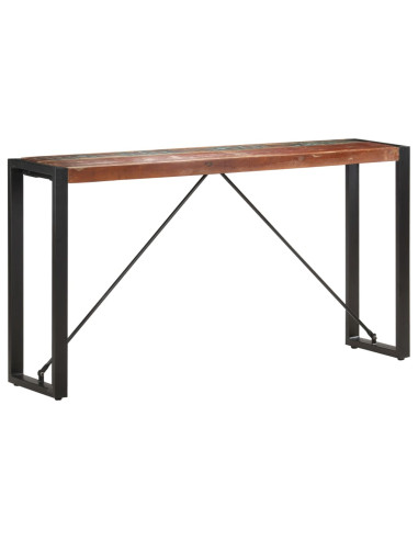 Tavolo Consolle 150x35x76 cm in Legno Massello di Recupero