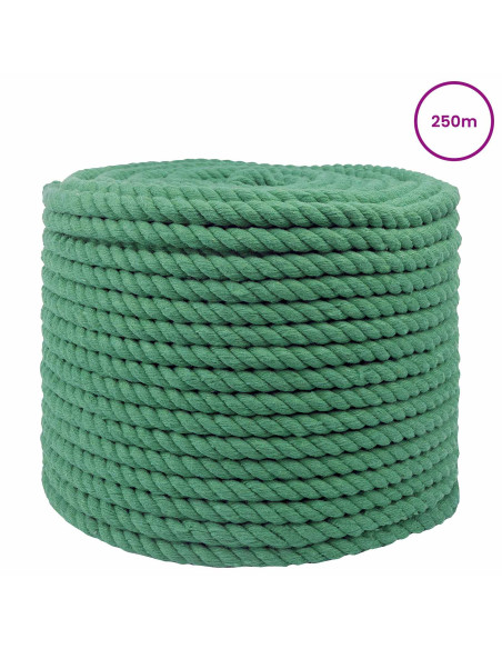 Corda Verde 1,2 x 1,2 x 25000 cm Cotone
