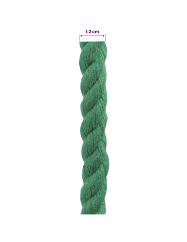 Corda Verde 1,2 x 1,2 x 25000 cm Cotone