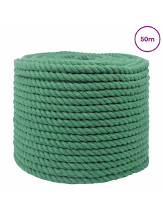 Corda Verde 1,4 x 1,4 x 5000 cm Cotone 2