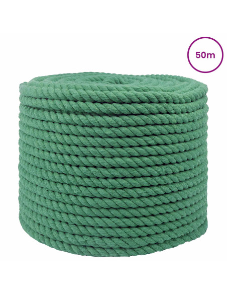 Corda Verde 1,4 x 1,4 x 5000 cm Cotone