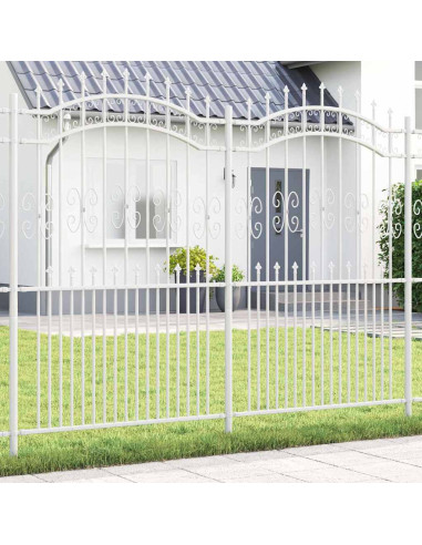 Recinzione per Giardino KAMPEN 240 x 228 cm Mesh Bianco