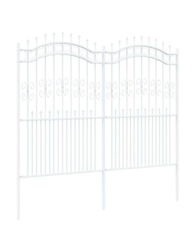 Recinzione per Giardino KAMPEN 240 x 228 cm Mesh Bianco