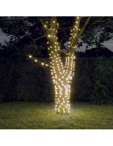 Luci Solari Fatate 5 pz 5x200 LED Bianco Caldo Interni Esterni