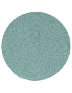 Tovagliette 4 pz Grigio Neutro 38cm Rotonde in Cotone