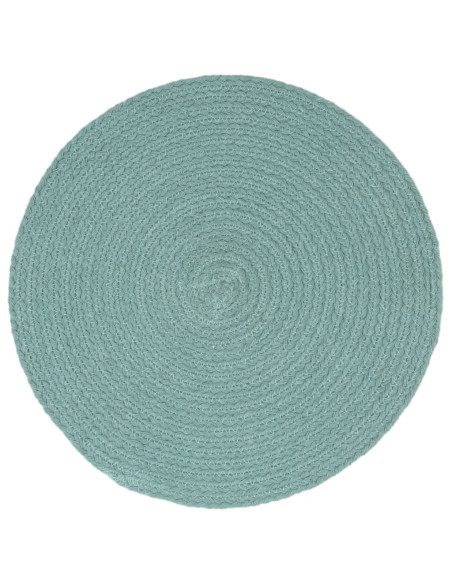 Tovagliette 4 pz Grigio Neutro 38cm Rotonde in Cotone