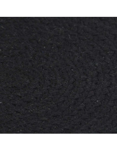 Tovagliette 4 pz Nero Neutro 38 cm Rotonde in Cotone 2