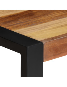 Tavolo da Pranzo 70x70x75 cm in Legno Massello di Acacia 2