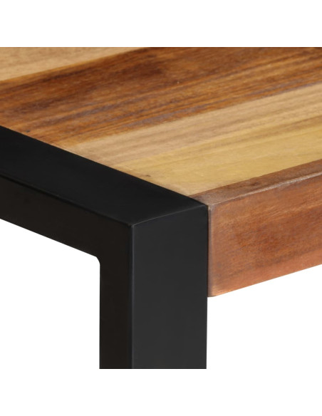 Tavolo da Pranzo 70x70x75 cm in Legno Massello di Acacia