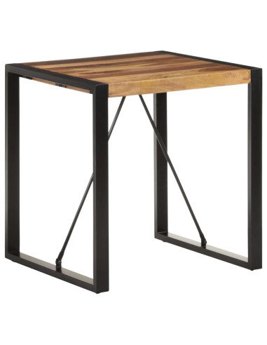 Tavolo da Pranzo 70x70x75 cm in Legno Massello di Acacia