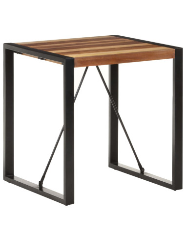 Tavolo da Pranzo 70x70x75 cm in Legno Massello di Acacia