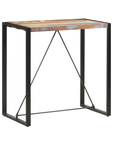 Tavolo da Bar 110x60x110 cm in Legno Massello di Recupero
