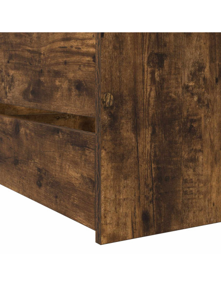 Telaio del letto con storage Rovere Fumo 80 x 200 cm