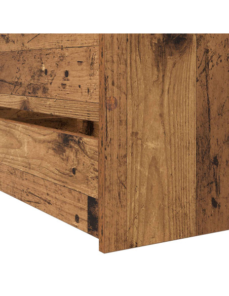 Telaio del letto con storage Legno antico 80 x 200 cm