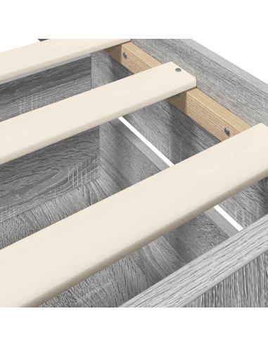 Telaio del letto con storage Sonoma grigio 80 x 200 cm