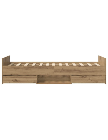 Telaio del letto con storage Rovere Artigianale 80 x 200 cm