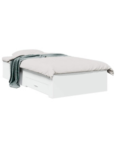 Telaio del letto con storage Bianco 80 x 200 cm 2