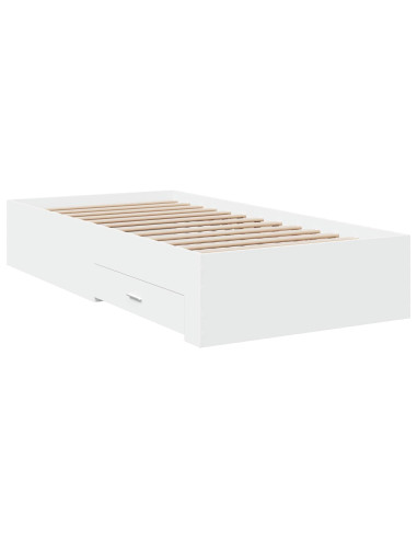 Telaio del letto con storage Bianco 80 x 200 cm