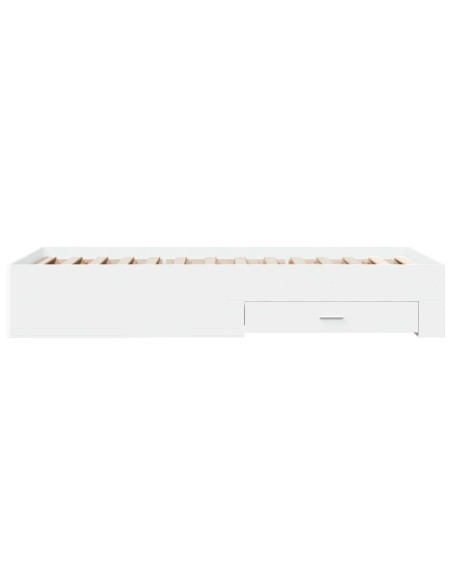Telaio del letto con storage Bianco 80 x 200 cm