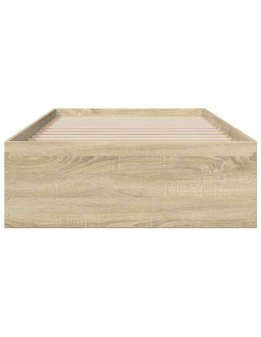 Telaio del letto con storage Rovere Sonoma 80 x 200 cm