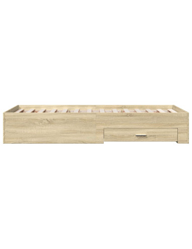 Telaio del letto con storage Rovere Sonoma 80 x 200 cm