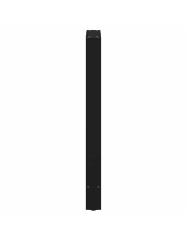 Gambe per tavolo da bar nere 2 pz 50x(90-91) cm in acciaio