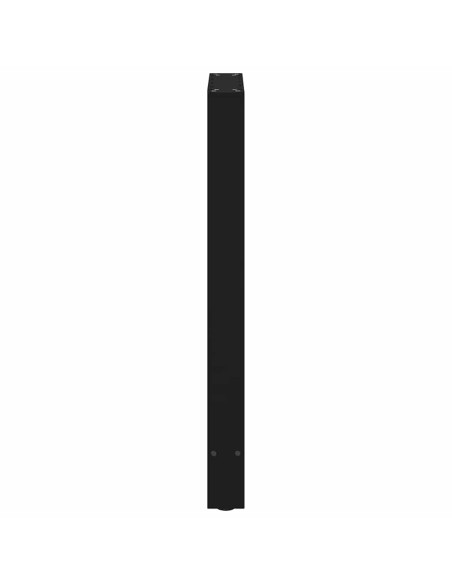 Gambe per tavolo da bar nere 2 pz 50x(90-91) cm in acciaio