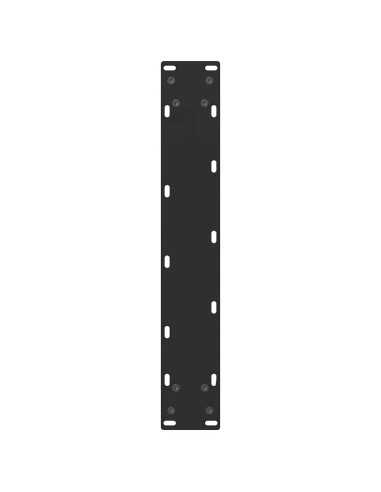 Gambe per tavolo da bar nere 2 pz 50x(90-91) cm in acciaio