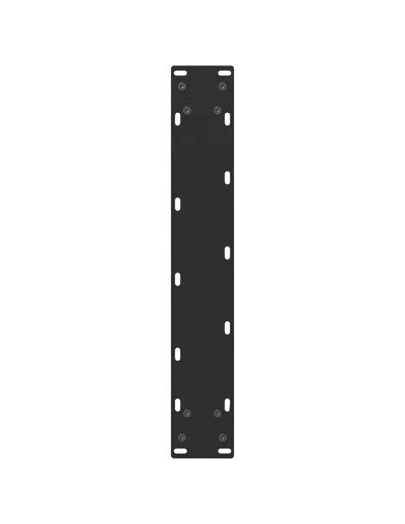 Gambe per tavolo da bar nere 2 pz 50x(90-91) cm in acciaio