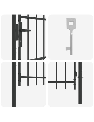 Cancello per recinzione BOXTEL 103 x 124,5 cm