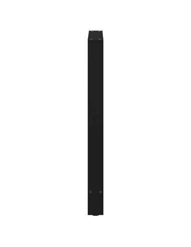 Gambe per tavolo da bar nere 2 pz 60x(90-91) cm in acciaio
