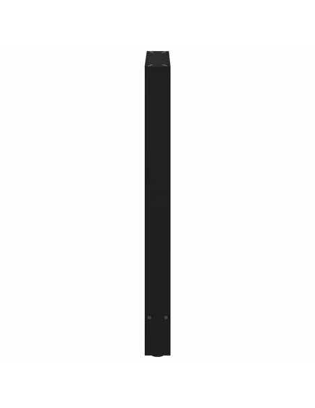Gambe per tavolo da bar nere 2 pz 60x(90-91) cm in acciaio