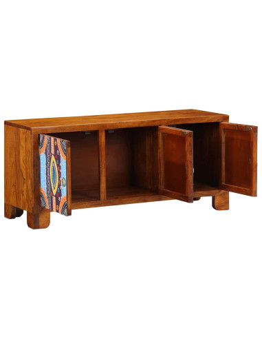 Panca per scarpe con porta Marrone miele 100 x 35 x 45 cm