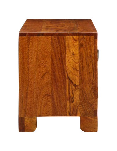 Panca per scarpe con porta Marrone miele 100 x 35 x 45 cm