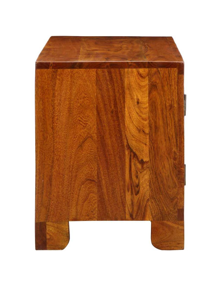 Panca per scarpe con porta Marrone miele 100 x 35 x 45 cm