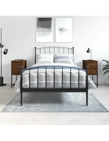Comodini 2 pz Rovere Marrone 32x42x70 cm in Legno Multistrato