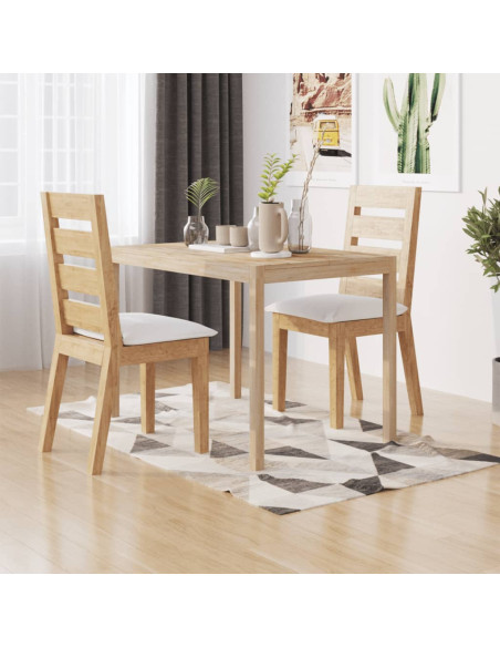 Tavolo da Pranzo 110x70x75 cm in Legno Massello di Acacia