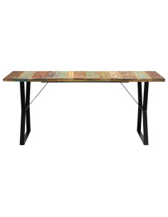 Tavolo da Pranzo 180x90x76 cm in Legno Massello di Recupero