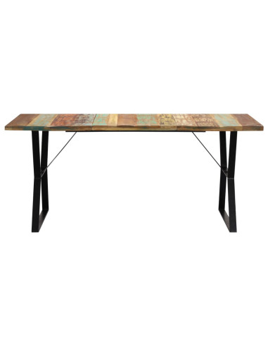 Tavolo da Pranzo 180x90x76 cm in Legno Massello di Recupero