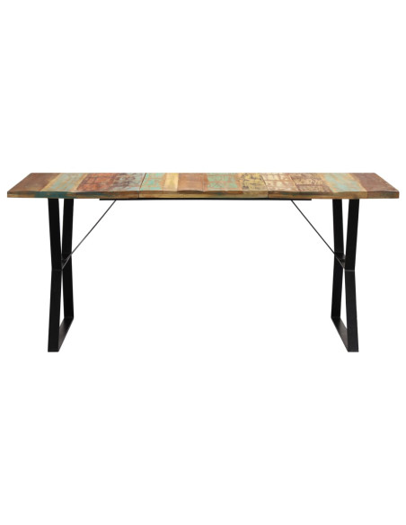Tavolo da Pranzo 180x90x76 cm in Legno Massello di Recupero