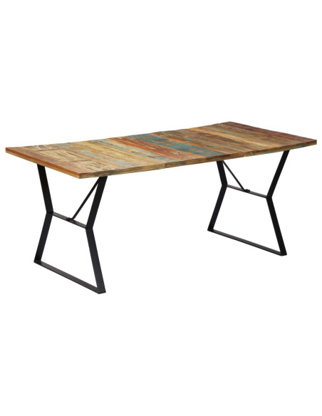 Tavolo da Pranzo 180x90x76 cm in Legno Massello di Recupero