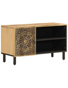 Mobile Porta TV 80x31x46 cm in Legno Massello di Mango 2