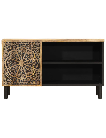 Mobile Porta TV 80x31x46 cm in Legno Massello di Mango