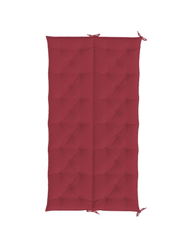 Cuscini per Panca 2 pz Rosso Vino 200x50x7 cm in Tessuto Oxford