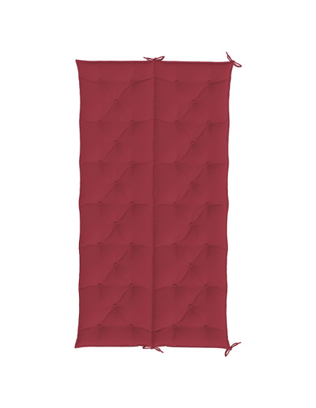Cuscini per Panca 2 pz Rosso Vino 200x50x7 cm in Tessuto Oxford