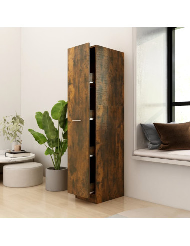 Mobile Farmacia Rovere Marrone 30x42,5x150 cm Legno Multistrato