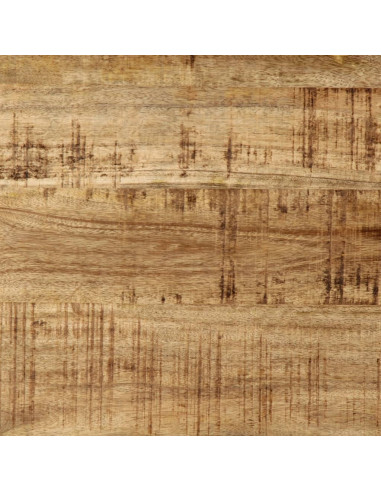 Tavolo da Pranzo 120x55x76 cm in Legno Massello di Mango Grezzo