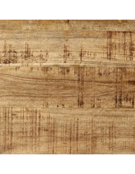 Tavolo da Pranzo 120x55x76 cm in Legno Massello di Mango Grezzo
