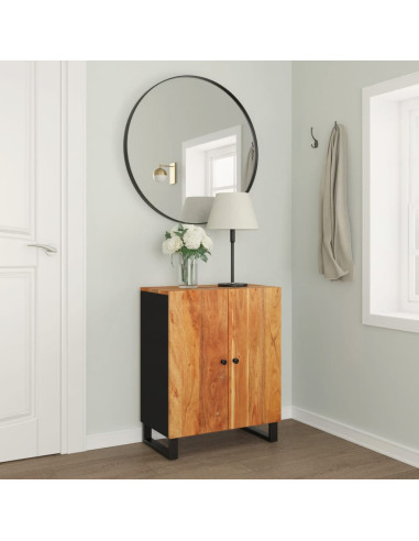 Credenza 60x33x75 cm in Legno Massello di Acacia